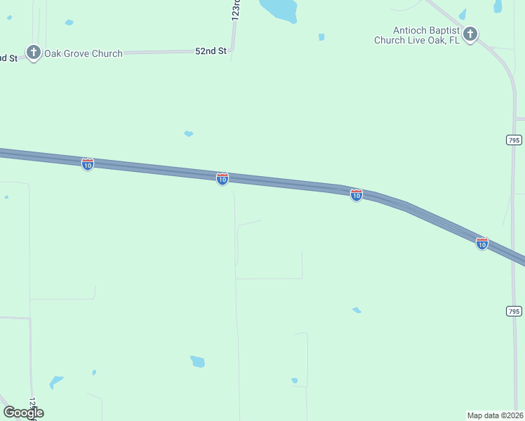 map of restaurants, bars, coffee shops, grocery stores, and more near 5640 123rd Road in Live Oak