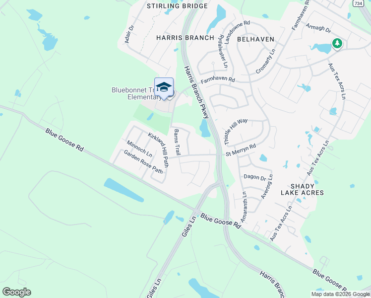 map of restaurants, bars, coffee shops, grocery stores, and more near 11216 Drumellan Street in Austin