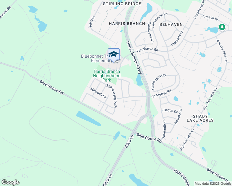 map of restaurants, bars, coffee shops, grocery stores, and more near 11225 Kirkland Hill Path in Austin