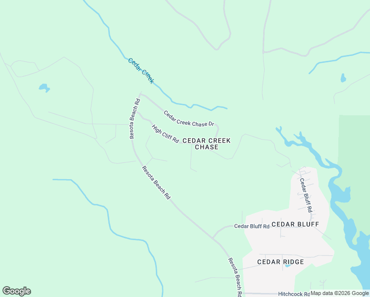 map of restaurants, bars, coffee shops, grocery stores, and more near 3432 High Cliff Road in Southport