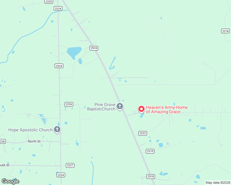 map of restaurants, bars, coffee shops, grocery stores, and more near 3126 Farm to Market Road 2518 in Cleveland