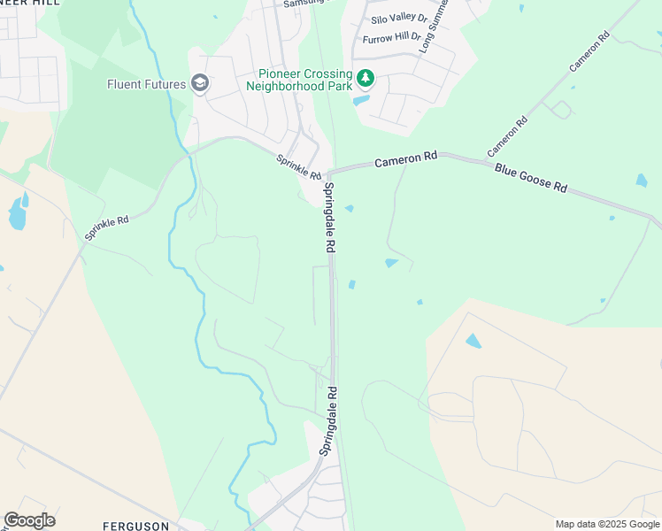 map of restaurants, bars, coffee shops, grocery stores, and more near 10400 Springdale Road in Austin