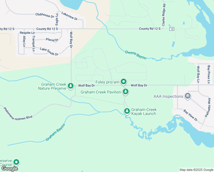 map of restaurants, bars, coffee shops, grocery stores, and more near 23004 Wolf Bay Drive in Foley