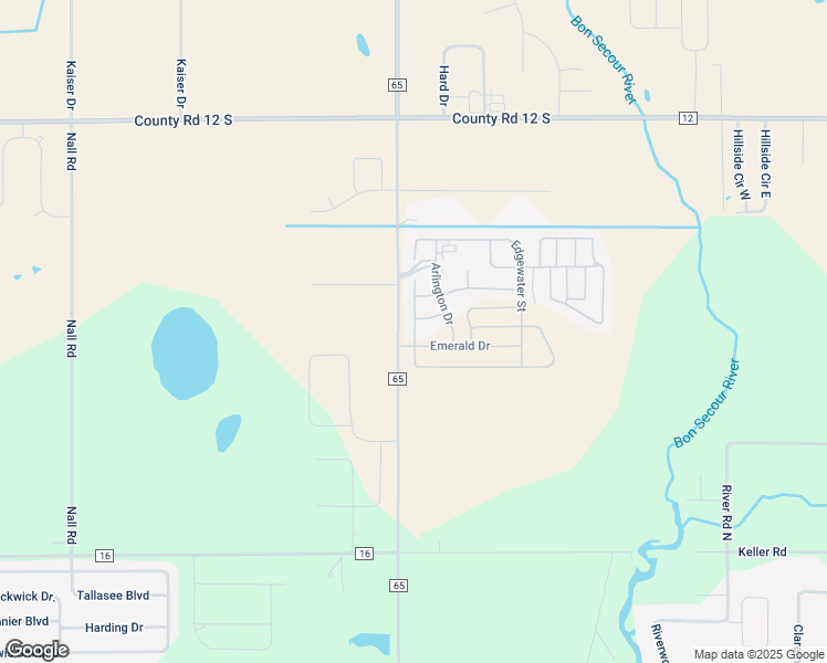 map of restaurants, bars, coffee shops, grocery stores, and more near Emerald Drive in Foley