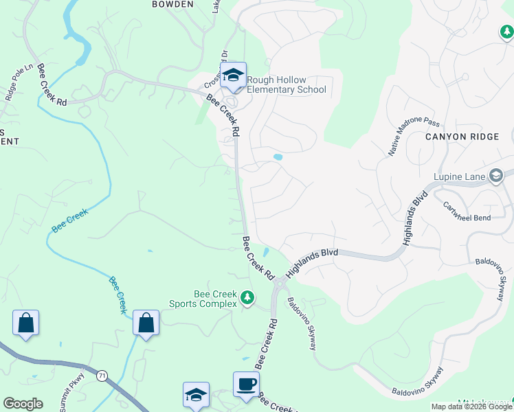 map of restaurants, bars, coffee shops, grocery stores, and more near 207 Sumalt Gap Way in Austin