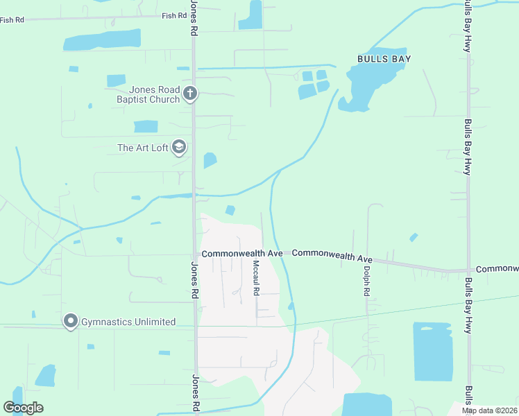 map of restaurants, bars, coffee shops, grocery stores, and more near 8931 Commonwealth Avenue in Jacksonville