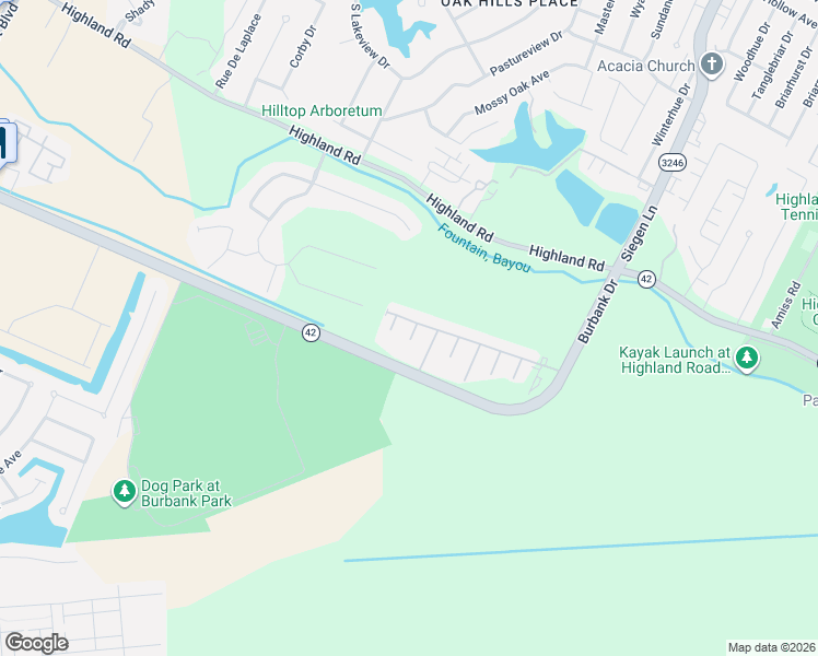 map of restaurants, bars, coffee shops, grocery stores, and more near 12411 Great Tern Avenue in Baton Rouge