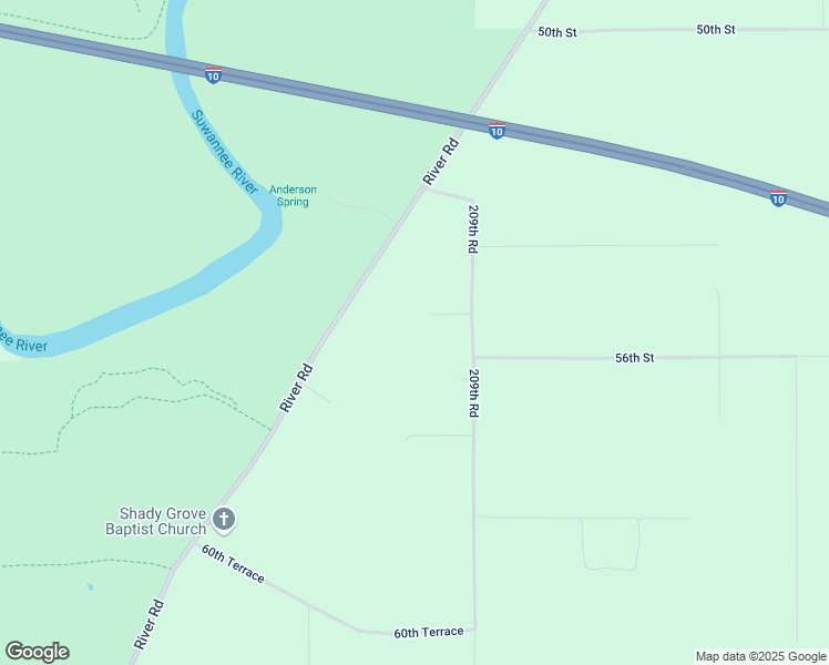 map of restaurants, bars, coffee shops, grocery stores, and more near 5477 209th Road in Live Oak