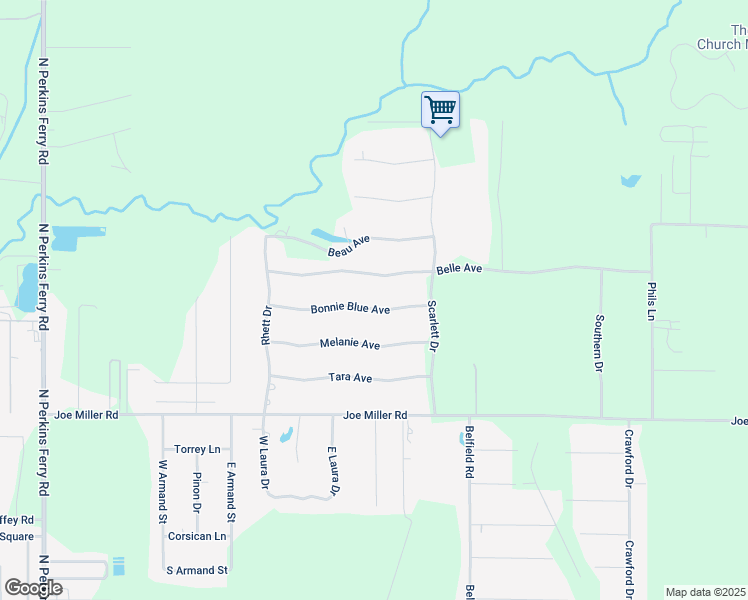 map of restaurants, bars, coffee shops, grocery stores, and more near 969 Belle Avenue in Lake Charles