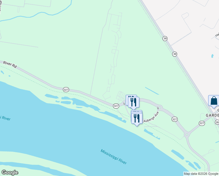 map of restaurants, bars, coffee shops, grocery stores, and more near 3264 Pointe-Marie Drive in Baton Rouge