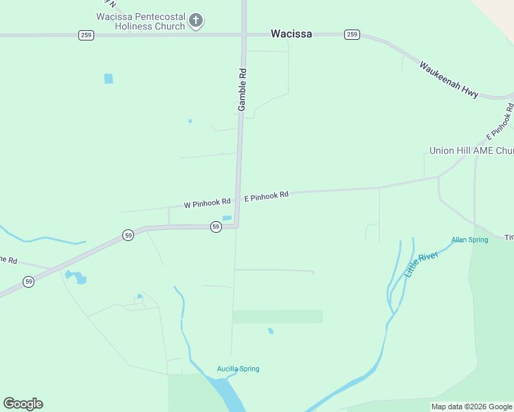 map of restaurants, bars, coffee shops, grocery stores, and more near 50 East Pinhook Road in Monticello