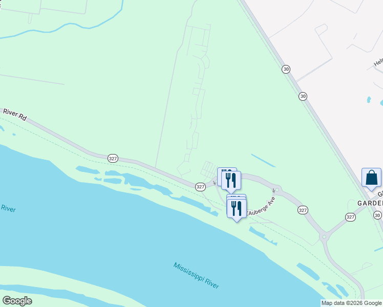 map of restaurants, bars, coffee shops, grocery stores, and more near 3264 Pointe-Marie Drive in Baton Rouge