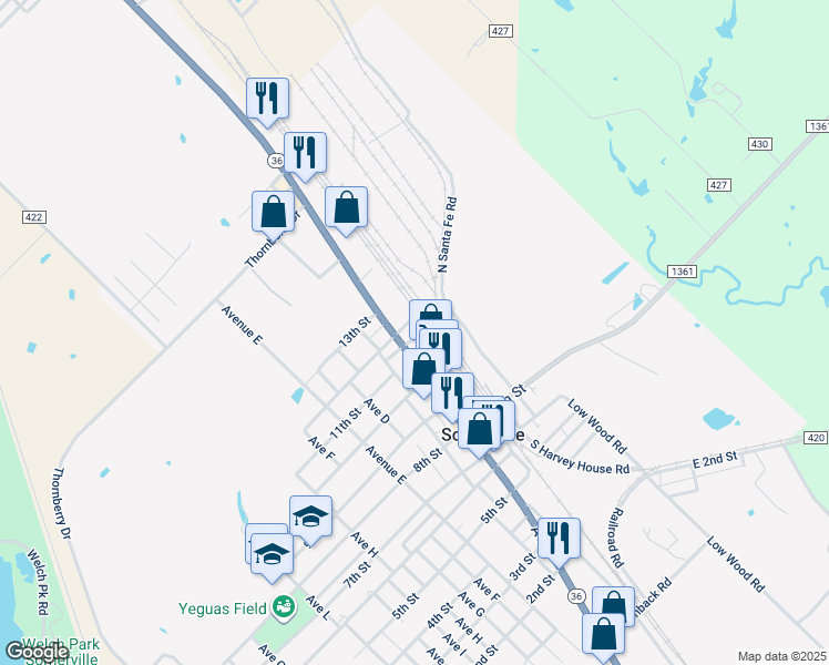 map of restaurants, bars, coffee shops, grocery stores, and more near 937 Avenue A in Somerville