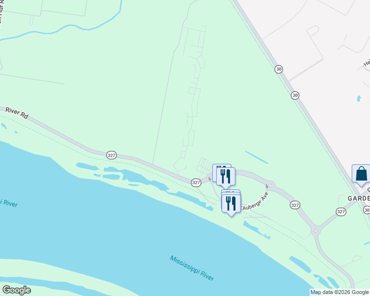 map of restaurants, bars, coffee shops, grocery stores, and more near 3264 Pointe-Marie Drive in Baton Rouge