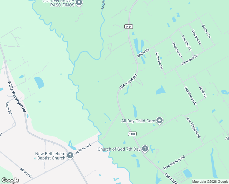map of restaurants, bars, coffee shops, grocery stores, and more near 18260 FM 1484 Road in Conroe