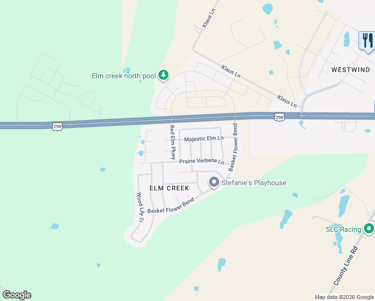 map of restaurants, bars, coffee shops, grocery stores, and more near 13016 Jelly Palm Trail in Elgin