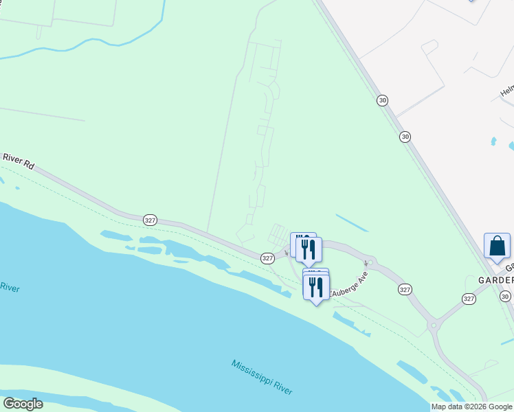 map of restaurants, bars, coffee shops, grocery stores, and more near 3264 Pointe-Marie Drive in Baton Rouge