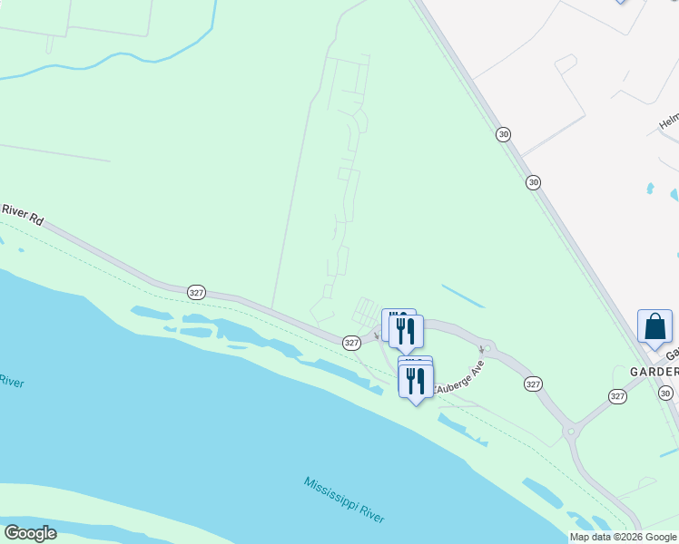 map of restaurants, bars, coffee shops, grocery stores, and more near 3264 Pointe-Marie Drive in Baton Rouge