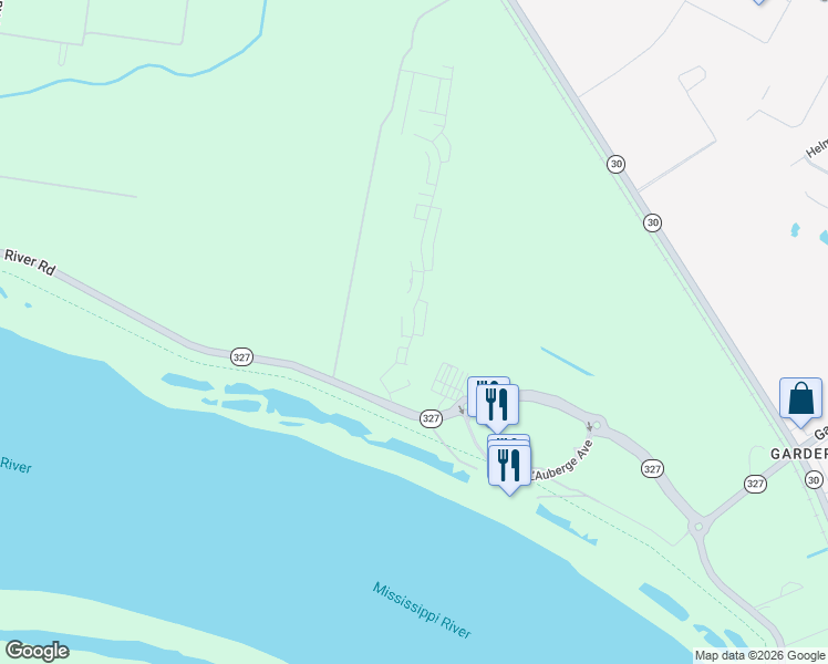 map of restaurants, bars, coffee shops, grocery stores, and more near 3264 Pointe-Marie Drive in Baton Rouge