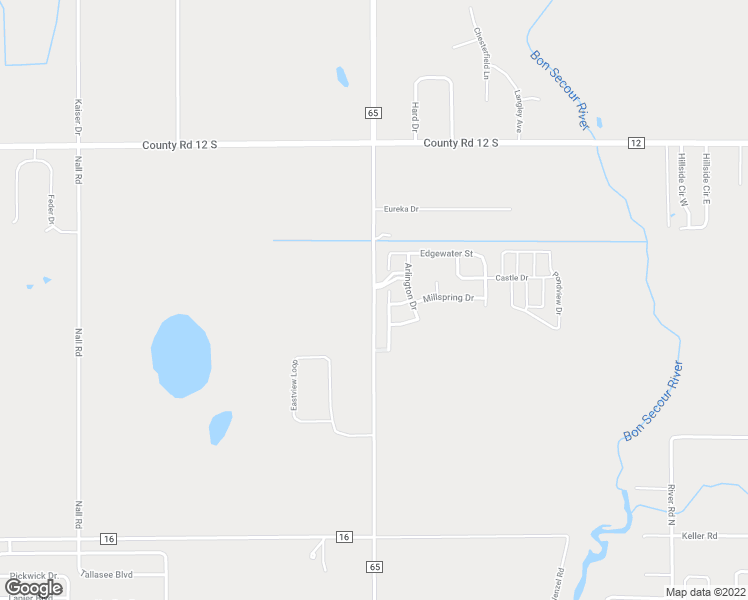 map of restaurants, bars, coffee shops, grocery stores, and more near 8651 County Road 65 in Foley