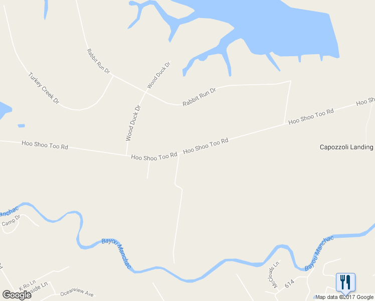 map of restaurants, bars, coffee shops, grocery stores, and more near 22121 Hoo Shoo Too Road in Baton Rouge