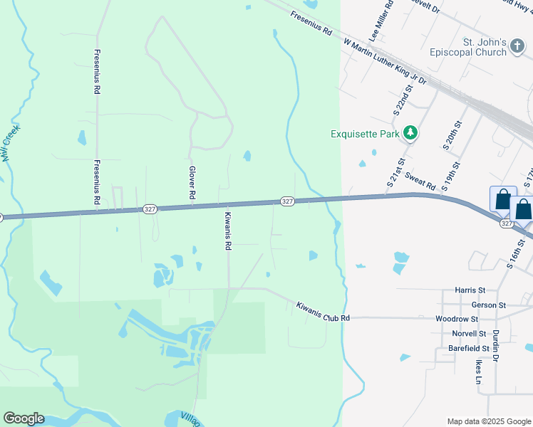 map of restaurants, bars, coffee shops, grocery stores, and more near 1061 Dehart Lane in Silsbee