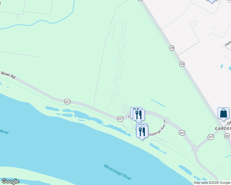 map of restaurants, bars, coffee shops, grocery stores, and more near 3264 Pointe-Marie Drive in Baton Rouge