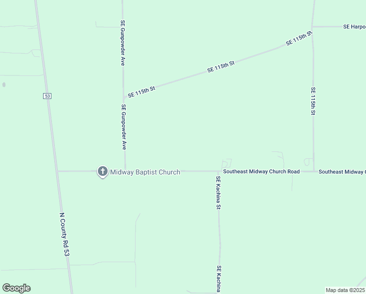 map of restaurants, bars, coffee shops, grocery stores, and more near 735 Southeast Midway Church Road in Lee