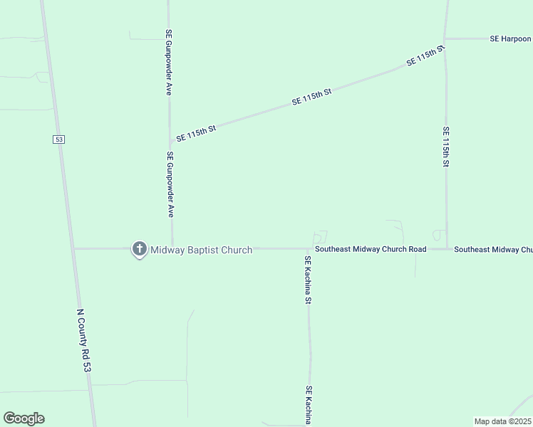 map of restaurants, bars, coffee shops, grocery stores, and more near 735 Southeast Midway Church Road in Lee