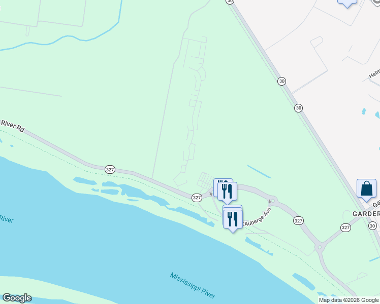 map of restaurants, bars, coffee shops, grocery stores, and more near 3175 Pointe-Marie Drive in Baton Rouge