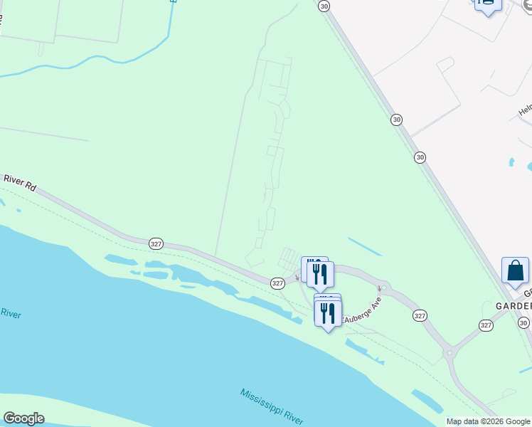 map of restaurants, bars, coffee shops, grocery stores, and more near 3175 Pointe-Marie Drive in Baton Rouge