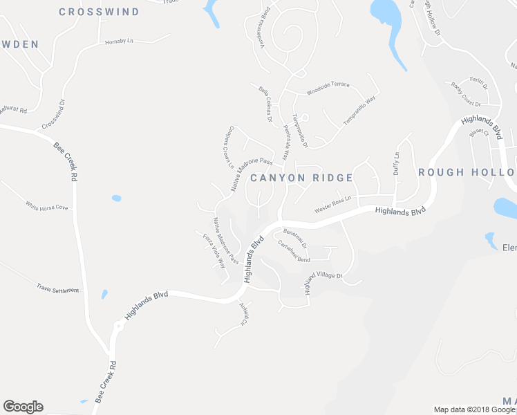 map of restaurants, bars, coffee shops, grocery stores, and more near Majestic Arroyo Way in Spicewood