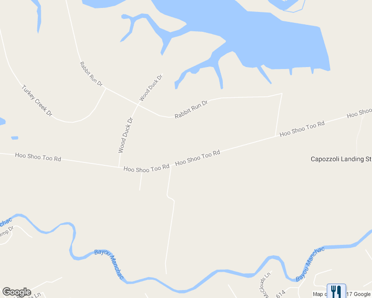 map of restaurants, bars, coffee shops, grocery stores, and more near 22185 Hoo Shoo Too Road in Baton Rouge