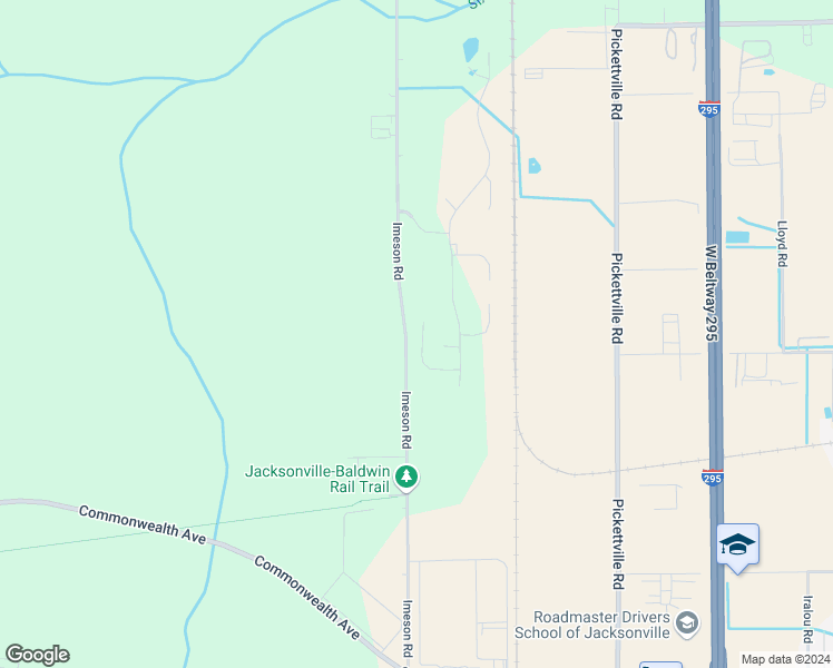 map of restaurants, bars, coffee shops, grocery stores, and more near 2066 Nottoway Woods Lane in Jacksonville