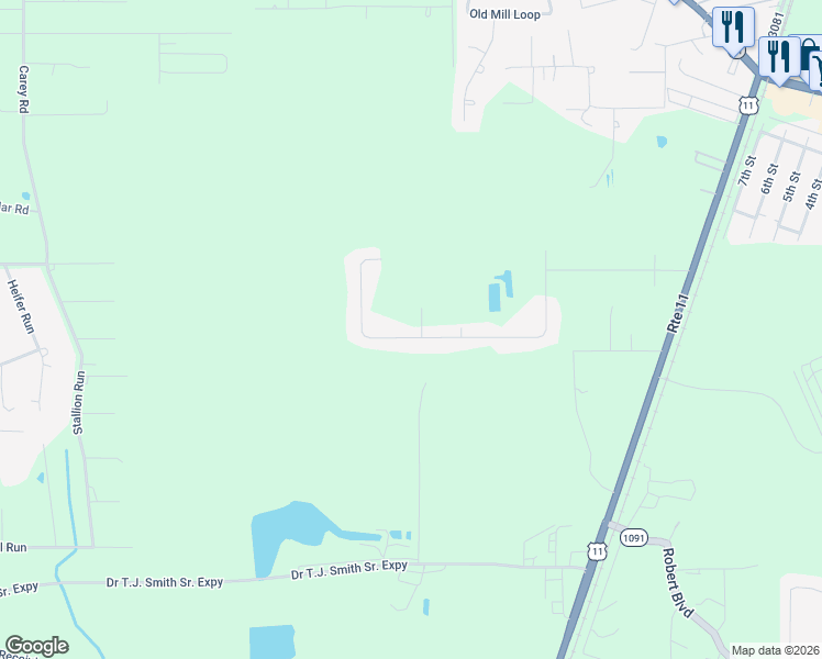 map of restaurants, bars, coffee shops, grocery stores, and more near 164 South Cherrywood Lane in Pearl River