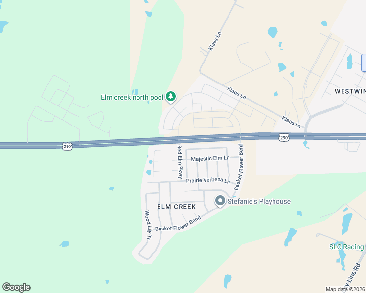 map of restaurants, bars, coffee shops, grocery stores, and more near 17712 Majestic Elm Lane in Elgin