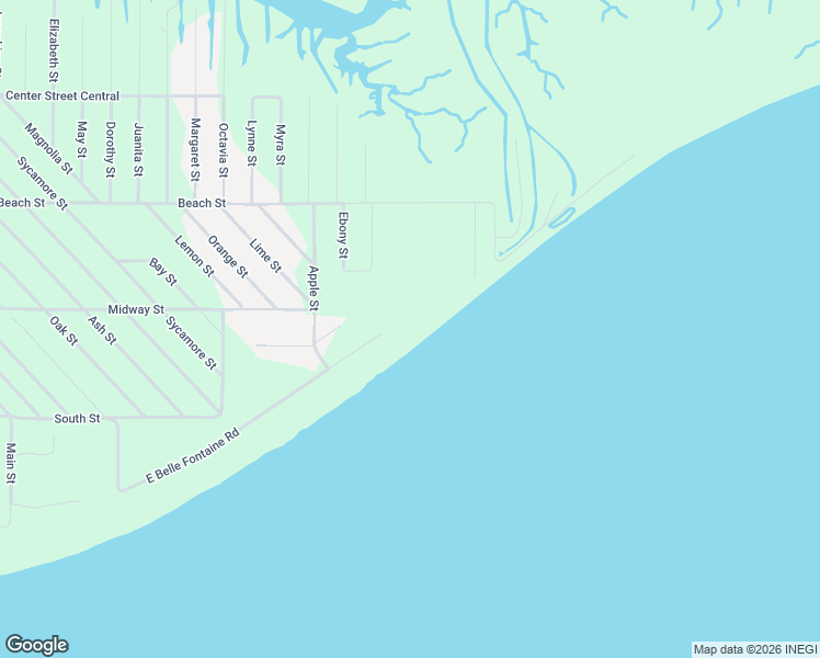 map of restaurants, bars, coffee shops, grocery stores, and more near 4705 E Belle Fontaine Dr in Ocean Springs
