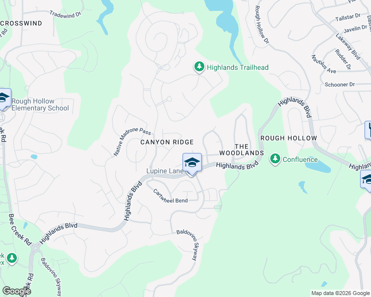 map of restaurants, bars, coffee shops, grocery stores, and more near 211 Grant Cannon Lane in Austin