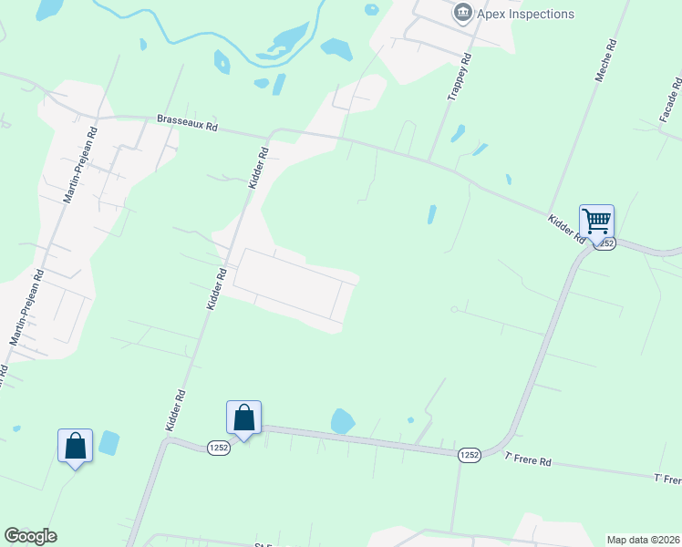 map of restaurants, bars, coffee shops, grocery stores, and more near Ridgecroft Drive in Carencro