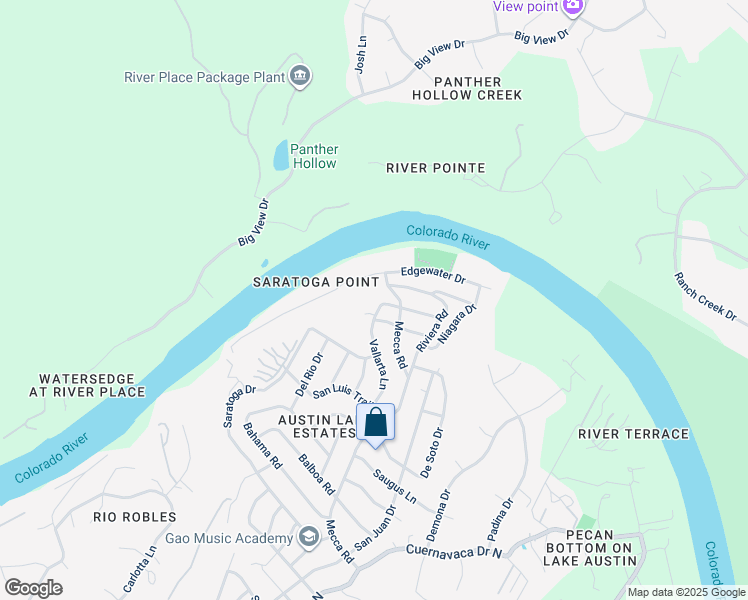 map of restaurants, bars, coffee shops, grocery stores, and more near 9902 La Jolla Drive in Austin