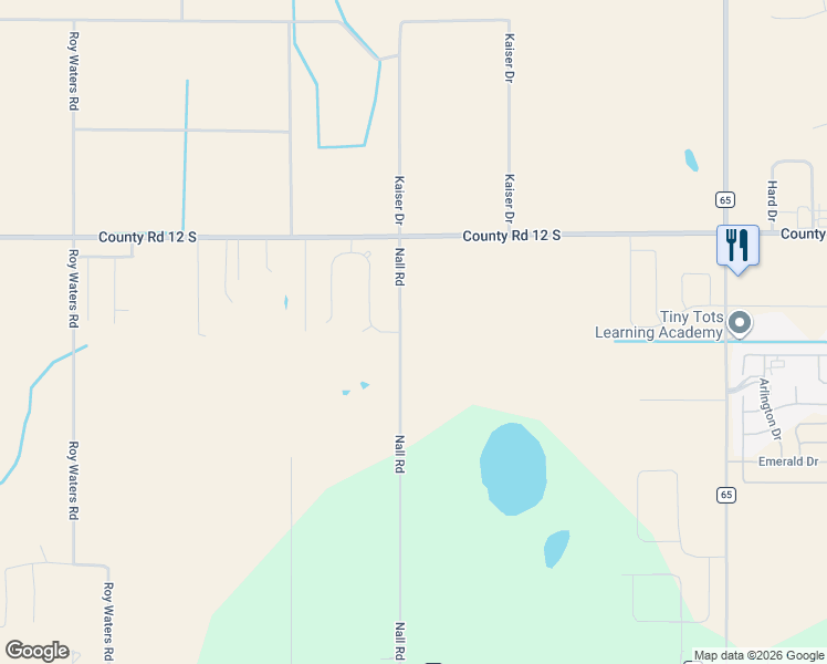 map of restaurants, bars, coffee shops, grocery stores, and more near 8750 Nall Road in Foley