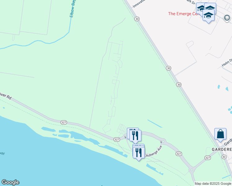 map of restaurants, bars, coffee shops, grocery stores, and more near 3118 Pointe-Marie Drive in Baton Rouge