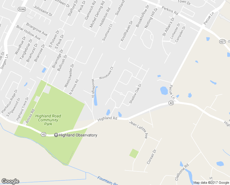 map of restaurants, bars, coffee shops, grocery stores, and more near 432 Highland Oaks Dr in Baton Rouge