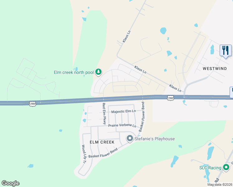 map of restaurants, bars, coffee shops, grocery stores, and more near 17820 Honey Locust Lane in Elgin