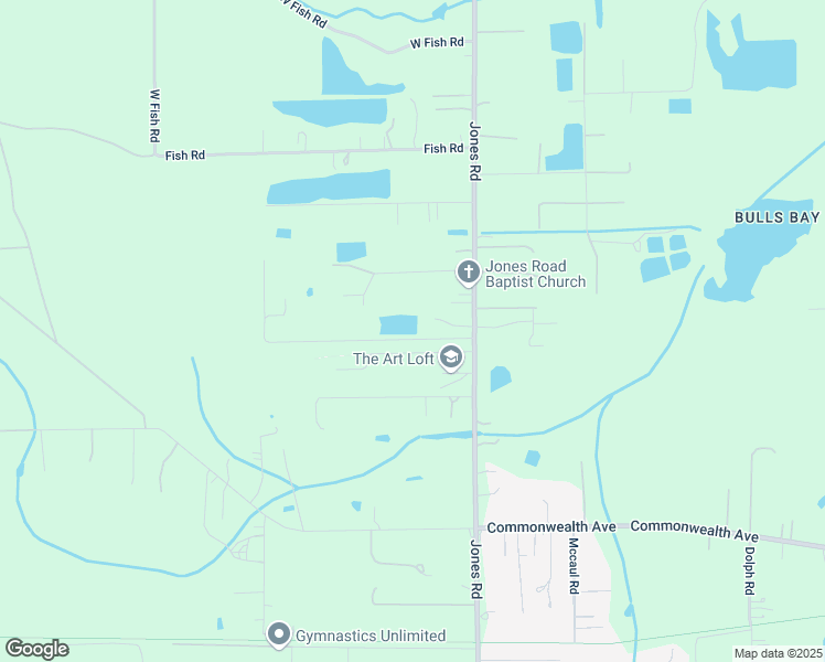 map of restaurants, bars, coffee shops, grocery stores, and more near 2410 Jones Road in Jacksonville
