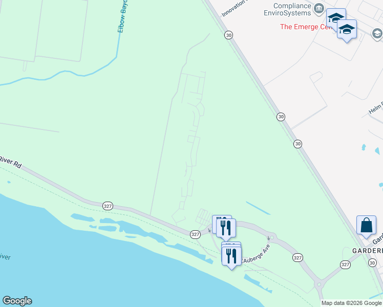 map of restaurants, bars, coffee shops, grocery stores, and more near 3118 Pointe-Marie Drive in Baton Rouge