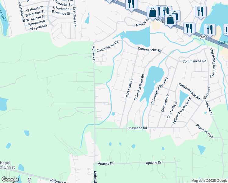 map of restaurants, bars, coffee shops, grocery stores, and more near 910 Dogwood Trail in Montgomery