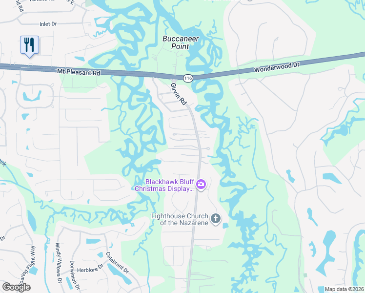 map of restaurants, bars, coffee shops, grocery stores, and more near 1546 Girvin Road in Jacksonville
