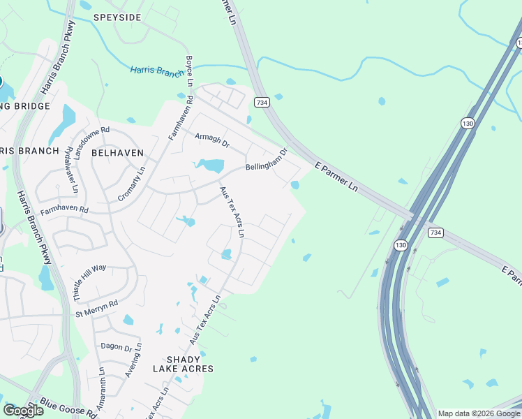 map of restaurants, bars, coffee shops, grocery stores, and more near 11928 Gilleland Lane in Austin