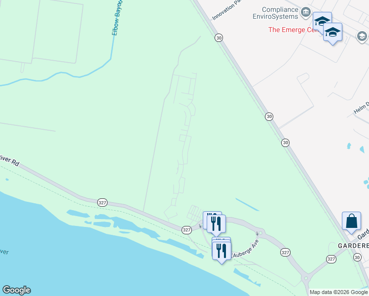 map of restaurants, bars, coffee shops, grocery stores, and more near 3118 Pointe-Marie Drive in Baton Rouge